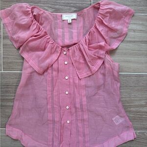 Moulinette Soeurs Striped Pink Blouse